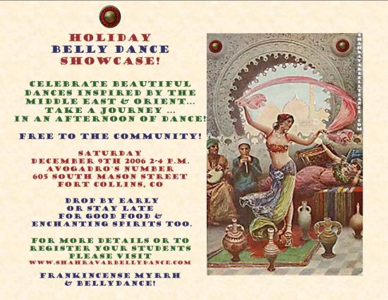 Holiday Belly Dance Showcase